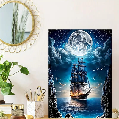 🔥 Last Day - Moonlit Voyage — Wooden Jigsaw Puzzle