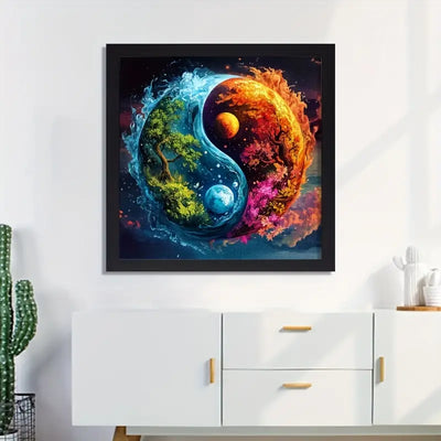 🔥 Last Day - Cosmic Yin Yang — Wooden Jigsaw Puzzle