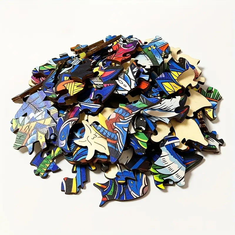 🔥 Last Day - Cosmic Yin Yang Tree — Wooden Jigsaw Puzzle
