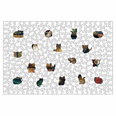 🔥Last Day - Library Cat - Wooden Jigsaw Puzzle