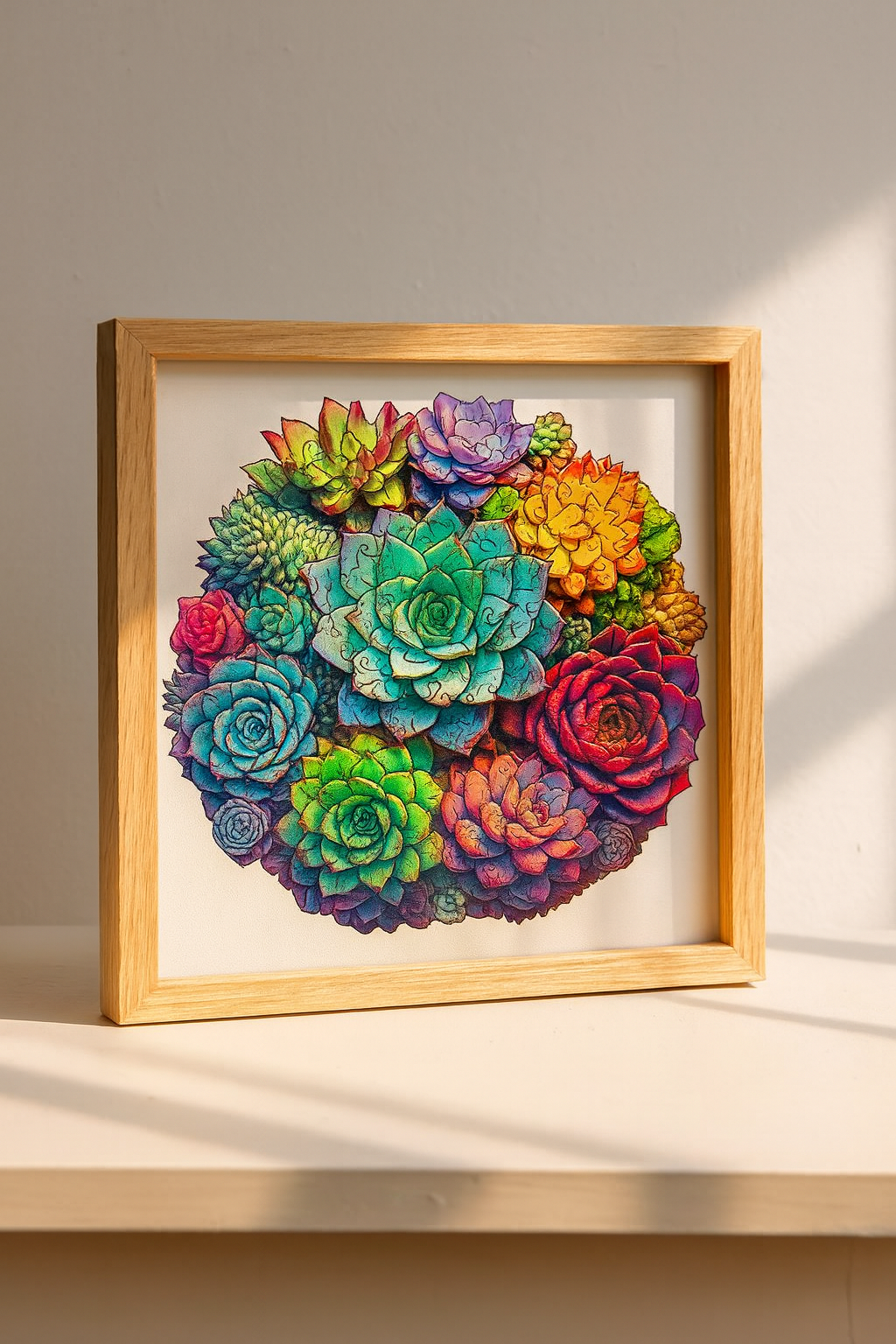 🔥 Last Day - Succulent Garden — Wooden Jigsaw Puzzle