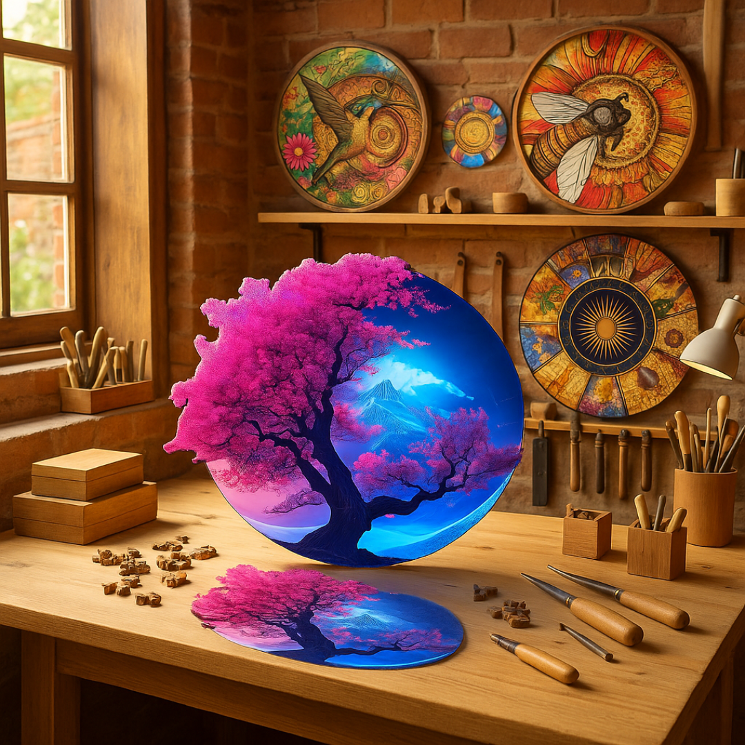 🔥Last Day - Cherry Blossom - Wooden Jigsaw Puzzle