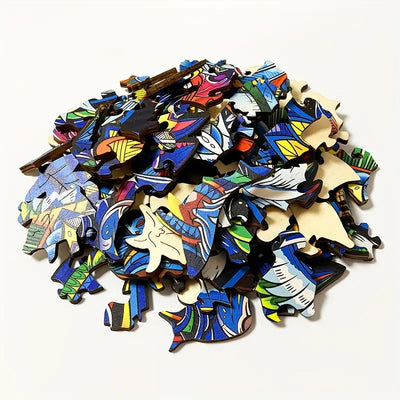🔥 Last Day - Floral Giraffe — Wooden Jigsaw Puzzle