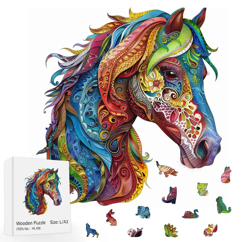 🔥 Last Day - Spirit Horse — Wooden Jigsaw Puzzle