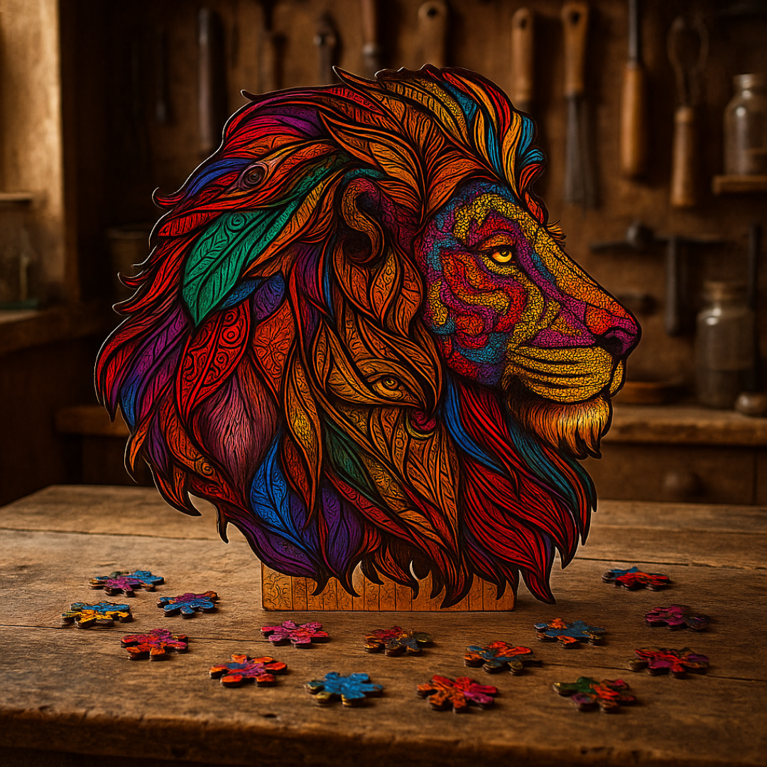 🔥Last Day - Lion - Wooden Jigsaw Puzzle