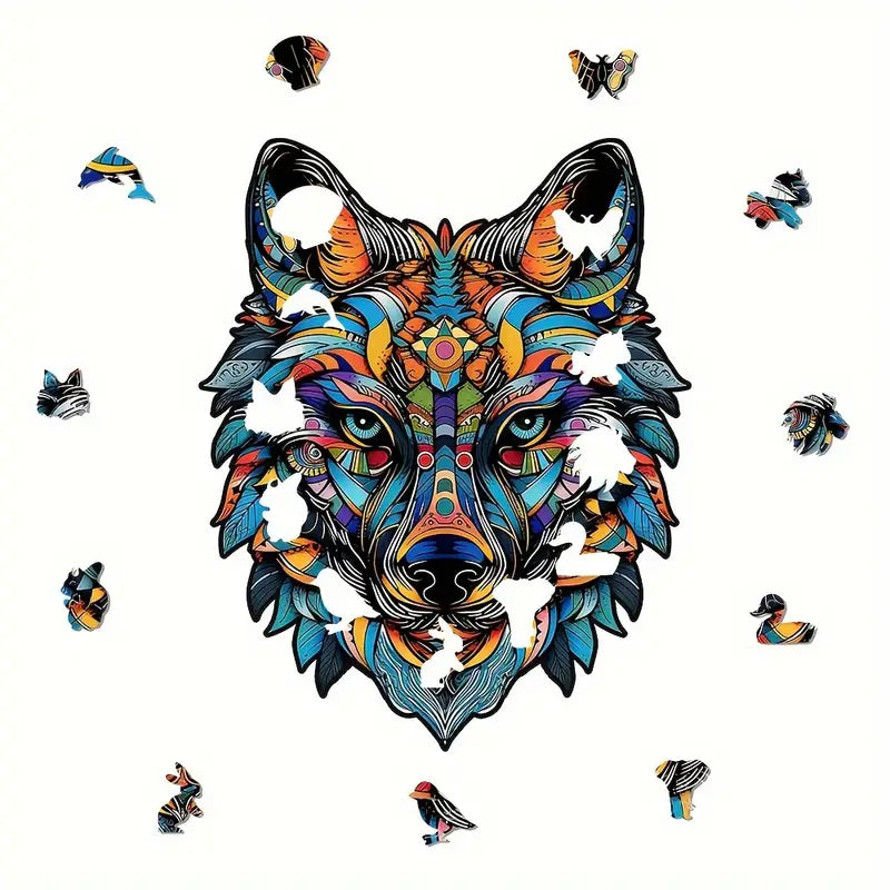 🔥 Last Day - Mystic Wolf — Wooden Jigsaw Puzzle
