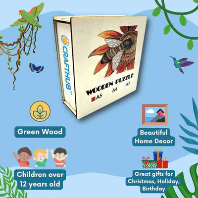 Bee - Wooden Jigsaw Puzzle Puzzle