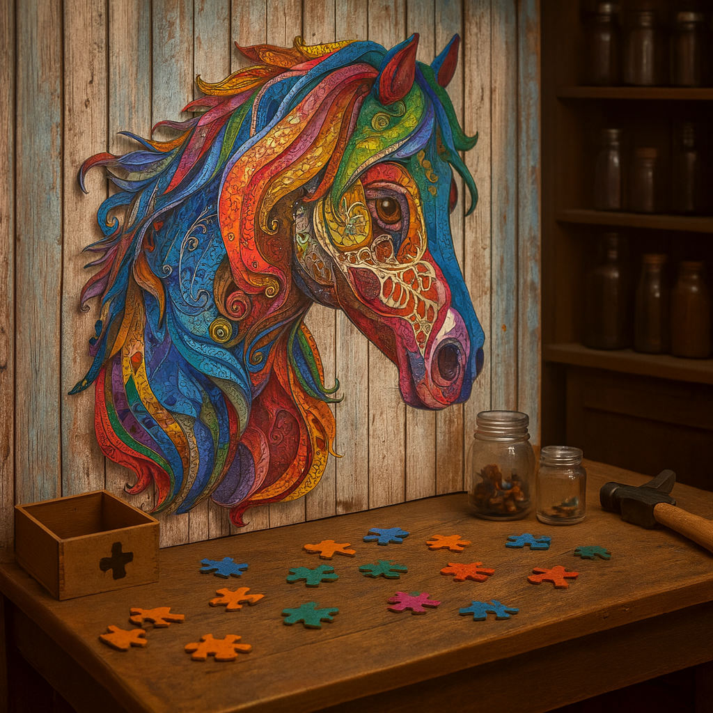 🔥 Last Day - Spirit Horse — Wooden Jigsaw Puzzle