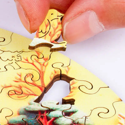 🔥 Last Day - Rainbow Parrot — Wooden Jigsaw Puzzle