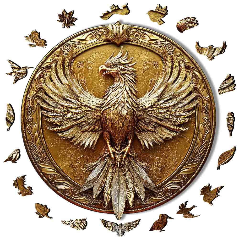 🔥Last Day - Golden Phoenix - Wooden Puzzle