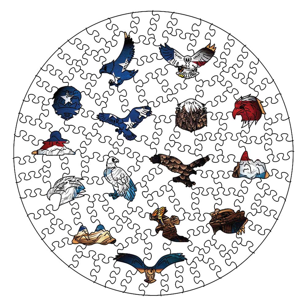 🔥Last Day - American Eagle - Wooden Jigsaw Puzzle