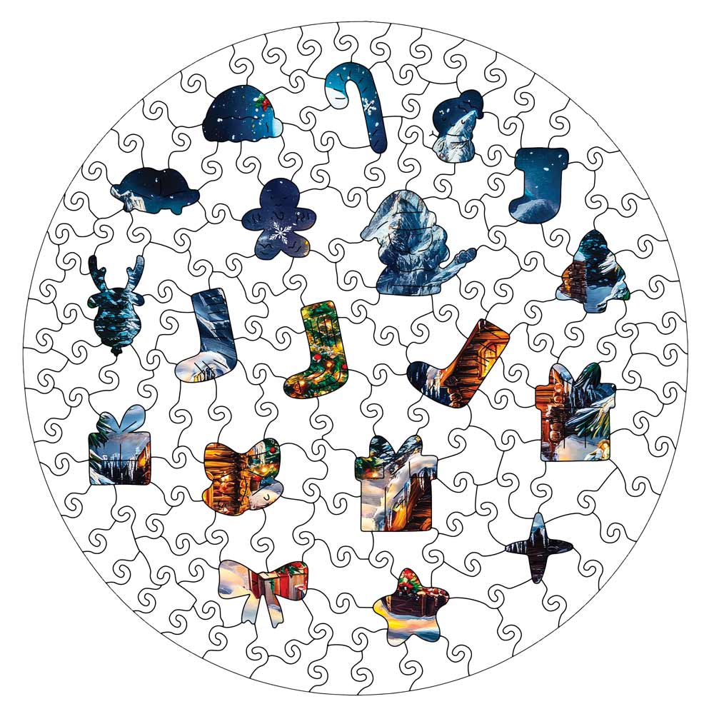🔥Last Day - Christmas Village - Wooden Jigsaw Puzzle