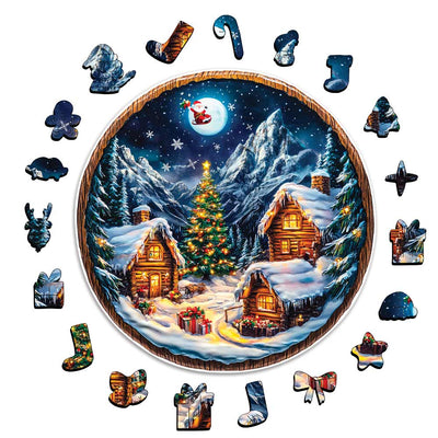 🔥Last Day - Christmas Village - Wooden Jigsaw Puzzle