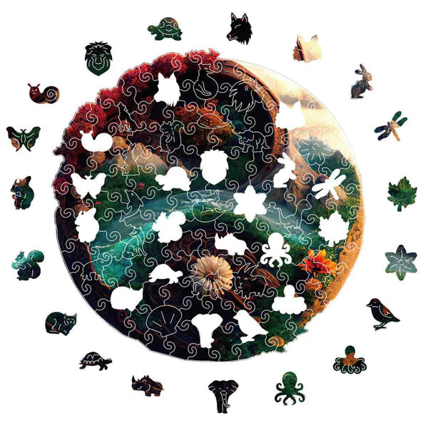 🔥Last Day - Majestic Nature Yin Yang - Wooden Jigsaw Puzzle