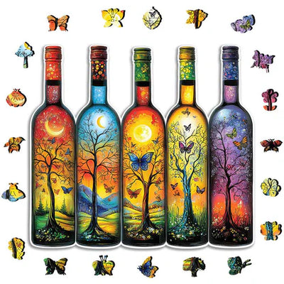 🔥Last Day - Secret Bottles - Wooden Jigsaw Puzzle