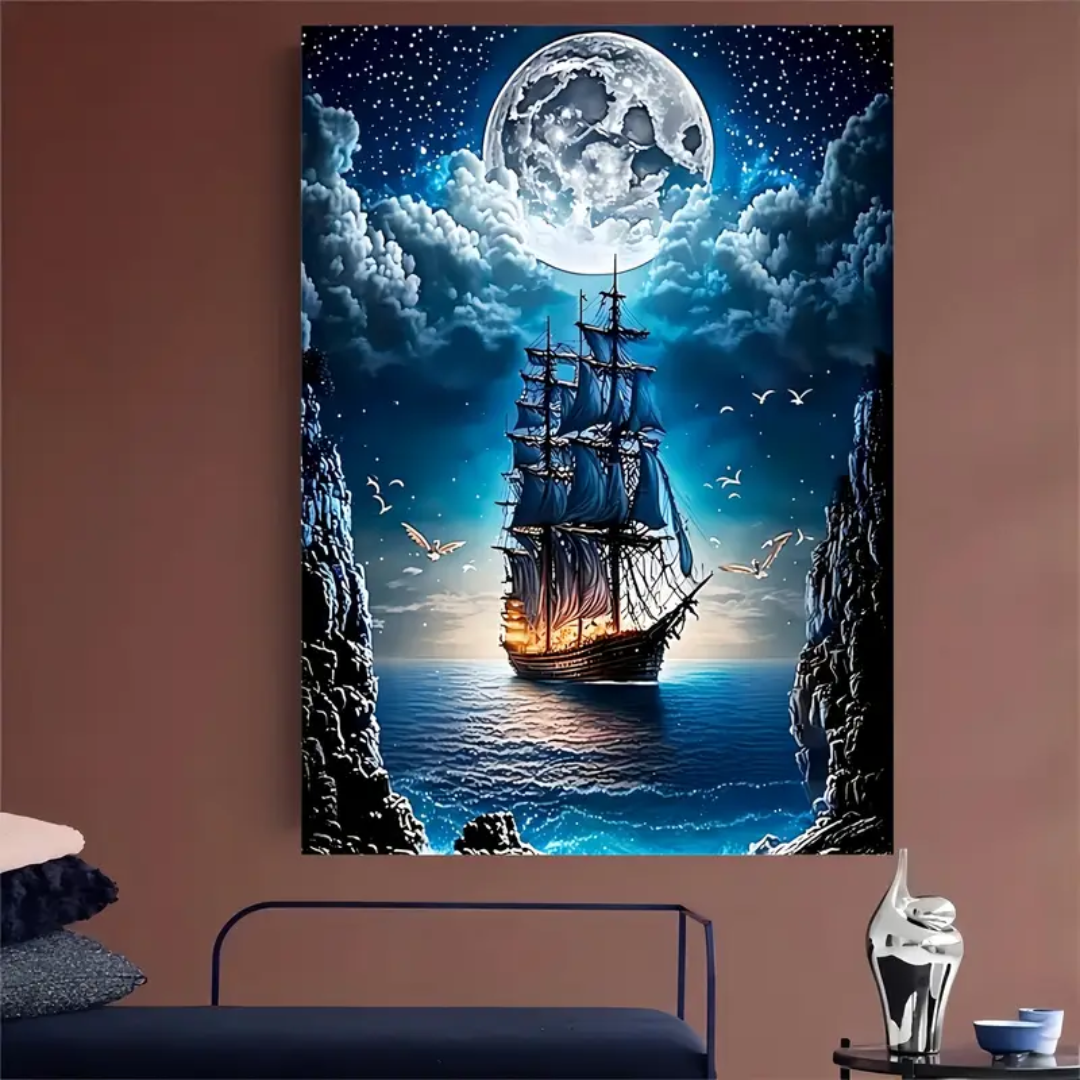 🔥 Last Day - Moonlit Voyage — Wooden Jigsaw Puzzle