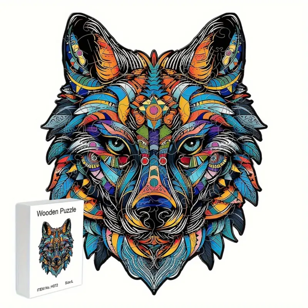 🔥 Last Day - Mystic Wolf — Wooden Jigsaw Puzzle