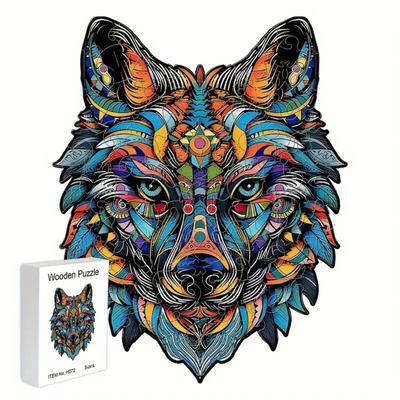 🔥 Last Day - Mystic Wolf — Wooden Jigsaw Puzzle