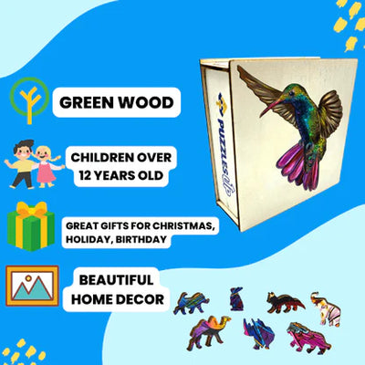 Hummingbird - Wooden Jigsaw Puzzle Out of stock