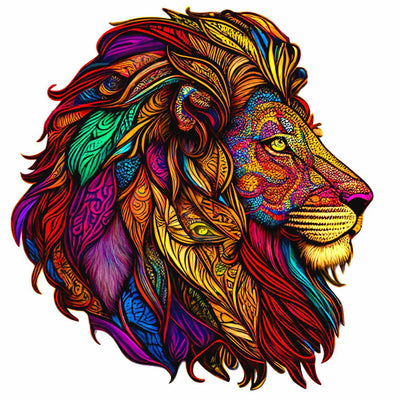 🔥Last Day - Lion - Wooden Jigsaw Puzzle