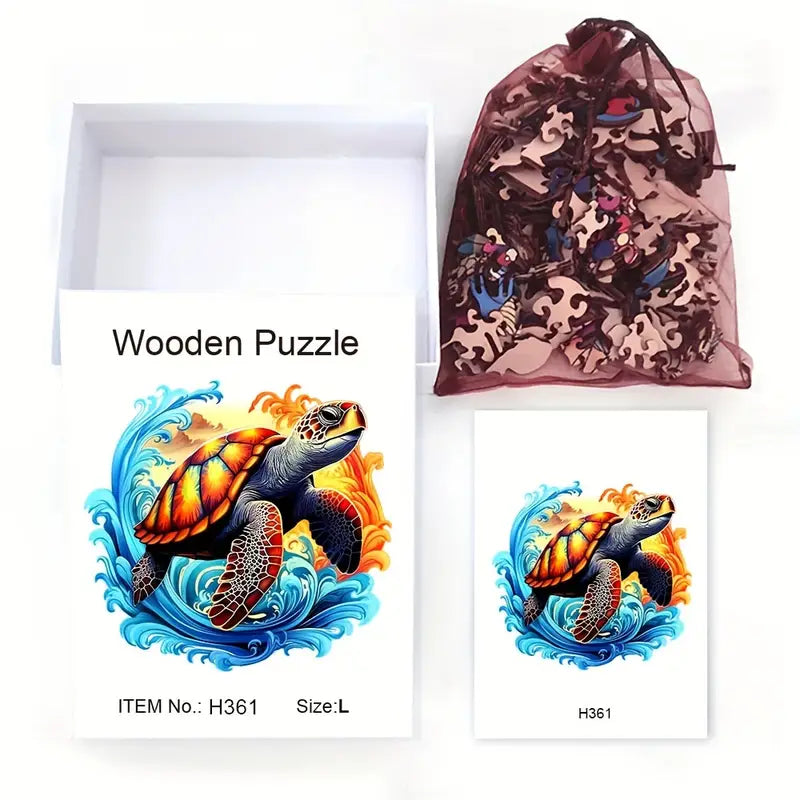 🔥 Last Day - Ocean Spirit Turtle — Wooden Jigsaw Puzzle
