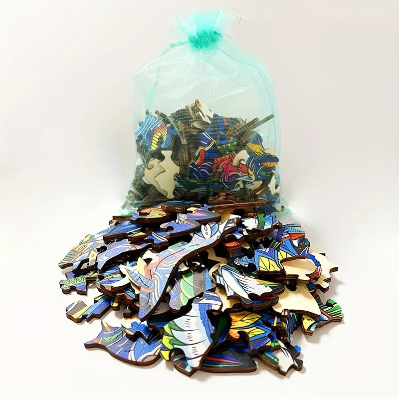 🔥 Last Day - Vibrant Hummingbirds — Wooden Jigsaw Puzzle