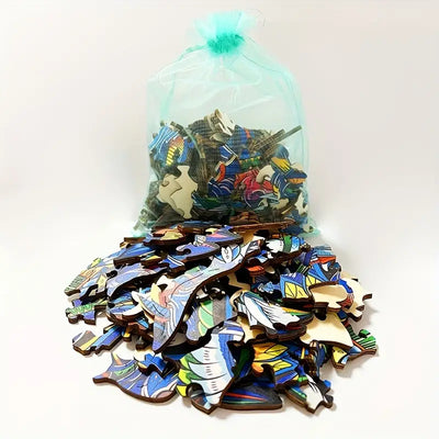 🔥 Last Day - Vibrant Hummingbirds — Wooden Jigsaw Puzzle
