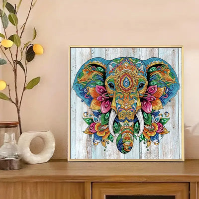 🔥 Last Day - Mandala Elephant — Wooden Jigsaw Puzzle