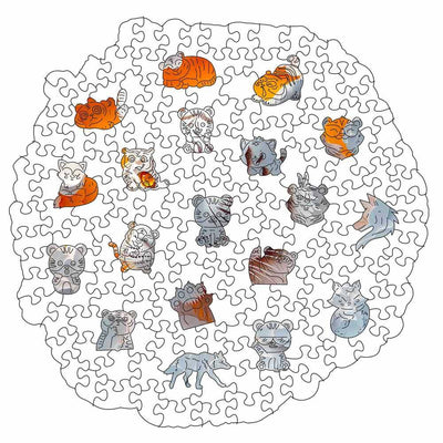 🔥Last Day - White Tiger - Wooden Jigsaw Puzzle