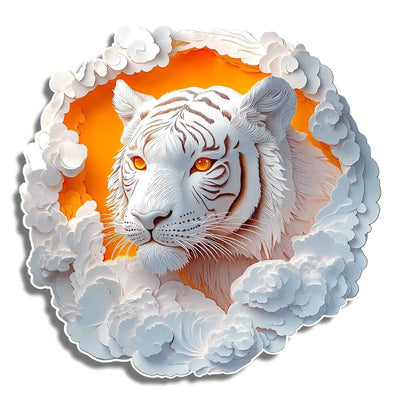 🔥Last Day - White Tiger - Wooden Jigsaw Puzzle